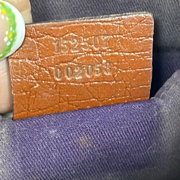 GUCCI Sherry Line GG Canvas Pouch Purple Orange Wristlet Purse Charm - Picture 16 of 17